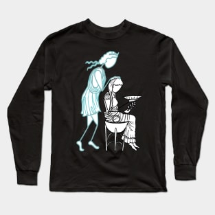 GREEK MYTH COMIX - Pythia at Delphi Long Sleeve T-Shirt